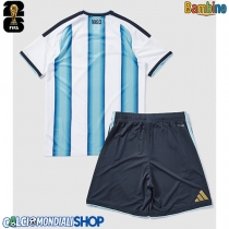 Maglie da calcio Argentina Prima Maglia Bambino Mondiali 2026  Manica Corta (+ Pantaloni corti)
